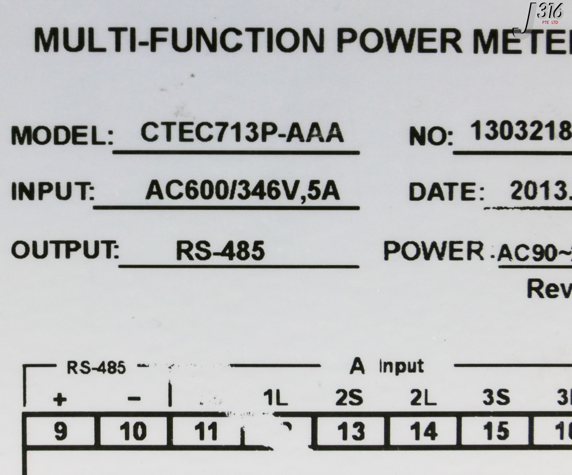 32918 CHITAI ELECTRONIC CORP MULTI-FUNCTION POWER METER CTEC713P